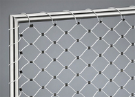 SUS316L 304 Stainless Steel Woven Wire Mesh 7x7 Protective Knitted Rope Mesh For Balcony